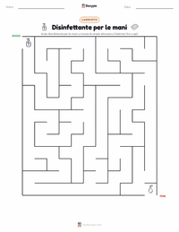 Anteprima della scheda stampabile di Igienizzante per le mani
