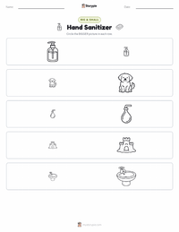 Hand Sanitizer printable worksheet preview