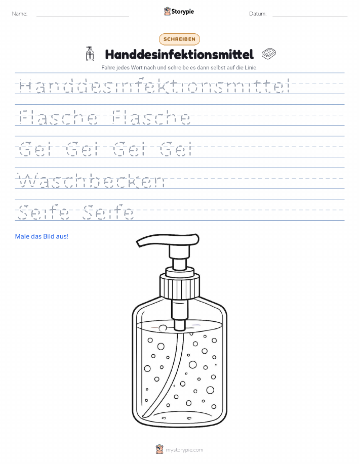 Schreibübung
