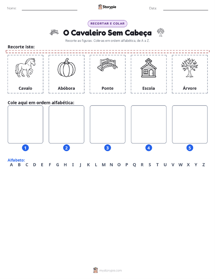 Recortar & Colar Alfabeto