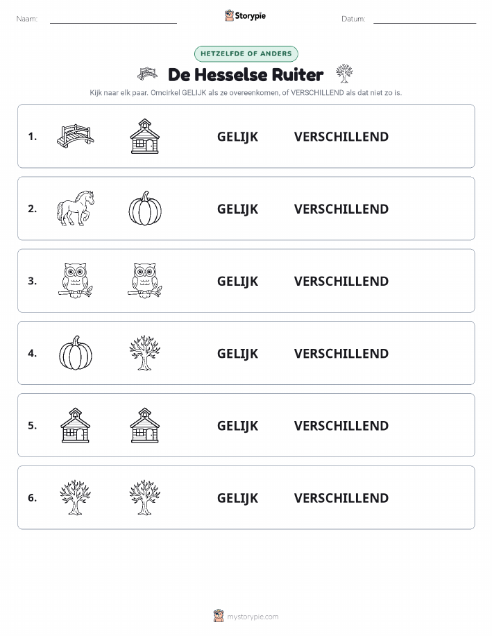 Zelfde of Verschillend