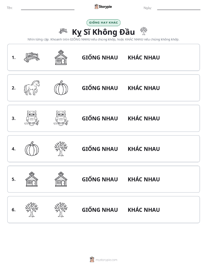 Giống Hay Khác