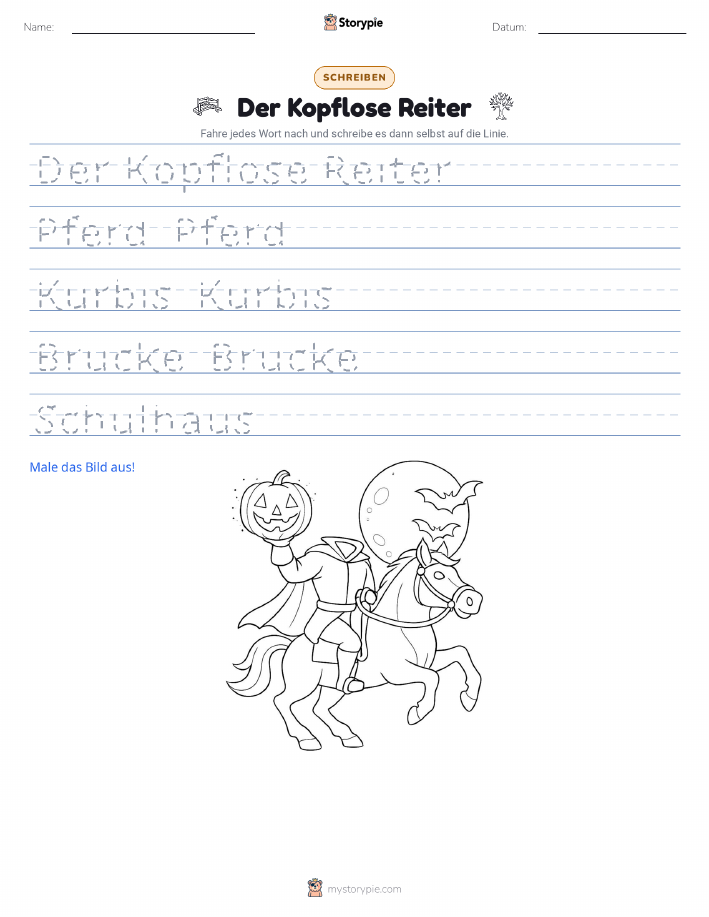 Schreibübung