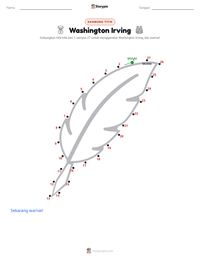 Prabaca lembar kerja cetak Washington Irving