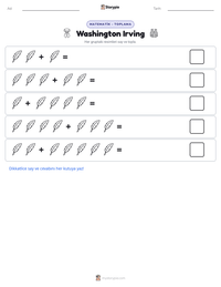 Washington Irving yazdırılabilir çalışma sayfası önizlemesi