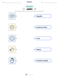 Vista previa de la hoja de trabajo imprimible de Jabón