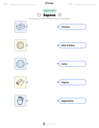 Anteprima della scheda stampabile di Sapone
