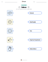 Sabun yazdırılabilir çalışma sayfası önizlemesi