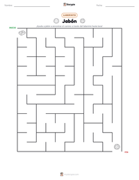Vista previa de la hoja de trabajo imprimible de Jabón