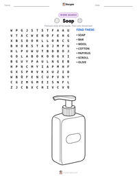 Soap printable worksheet preview