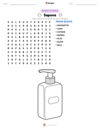 Anteprima della scheda stampabile di Sapone