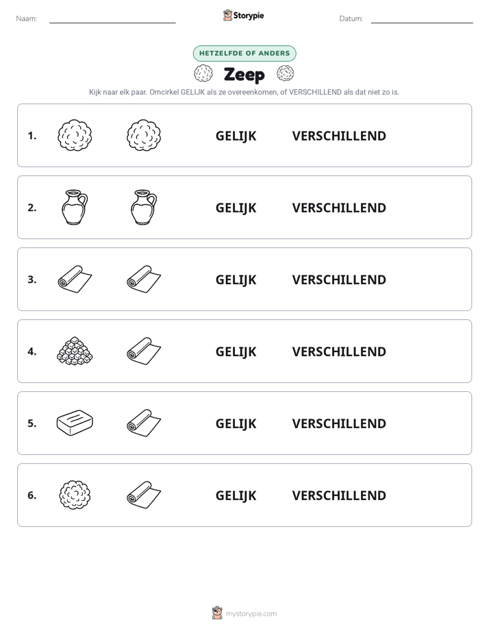 Zelfde of Verschillend