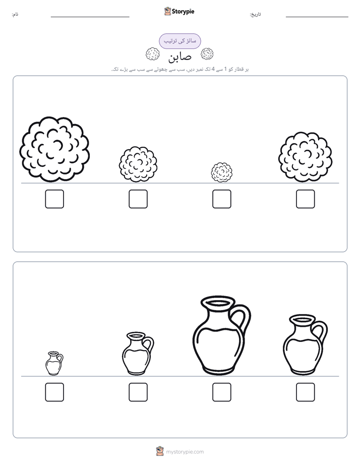 سائز کی ترتیب