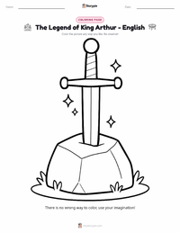 The Legend of King Arthur - English printable worksheet preview