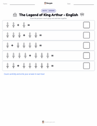 The Legend of King Arthur - English printable worksheet preview