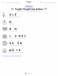 Xem trước tài liệu in sẵn Truyền thuyết về Vua Arthur - Tiếng Việt