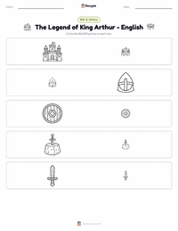 The Legend of King Arthur - English printable worksheet preview