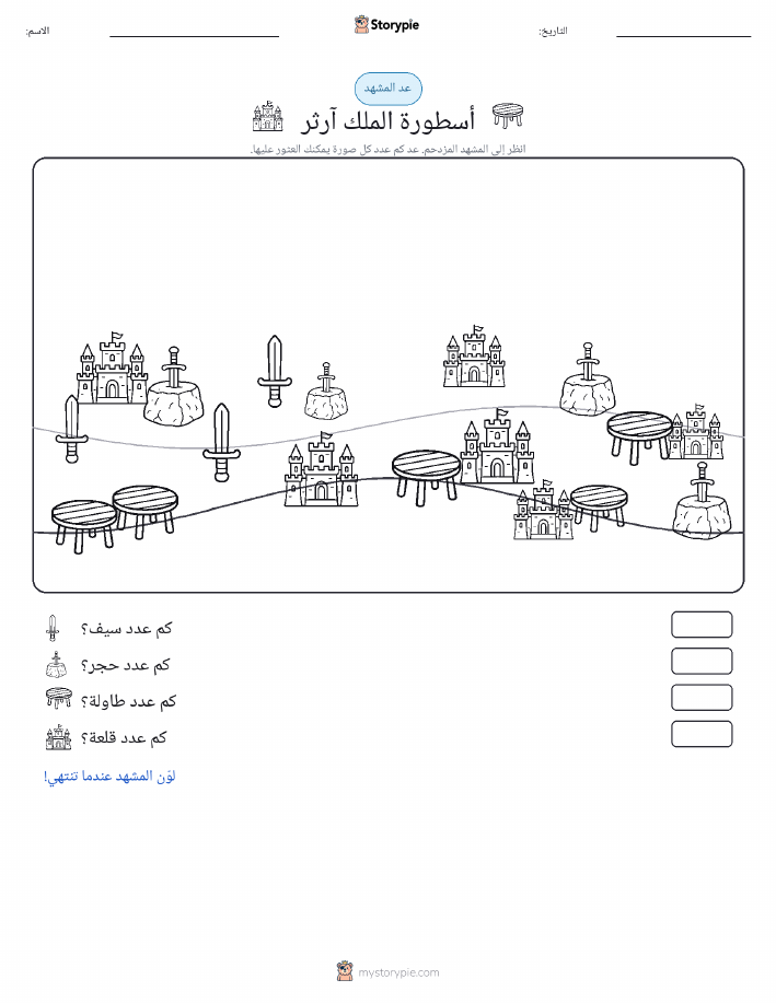 مشهد العد