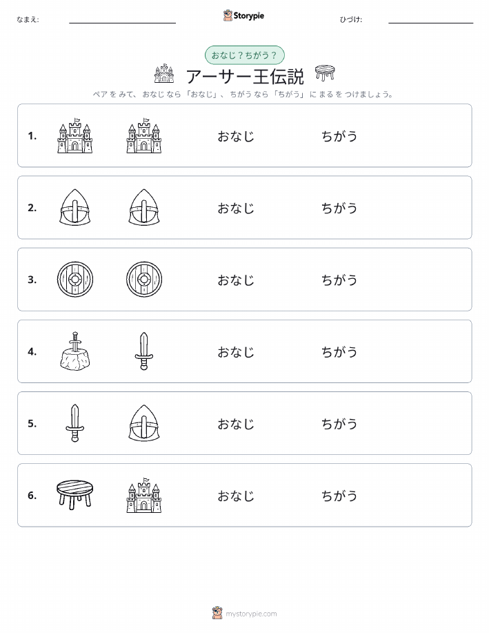 同じか違うか