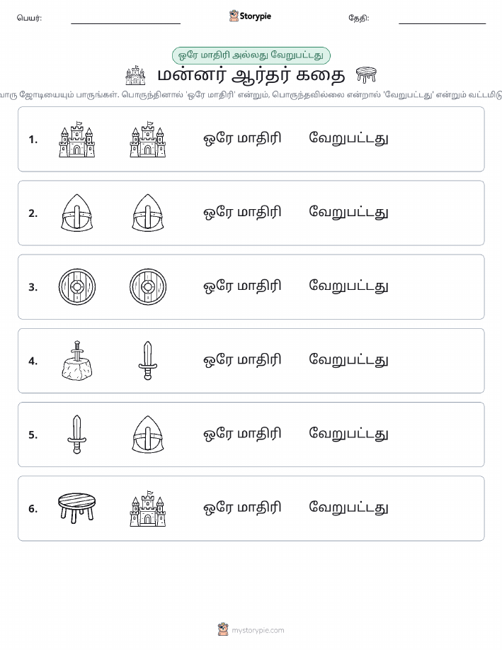 அதே அல்லது மாறுபட்டது