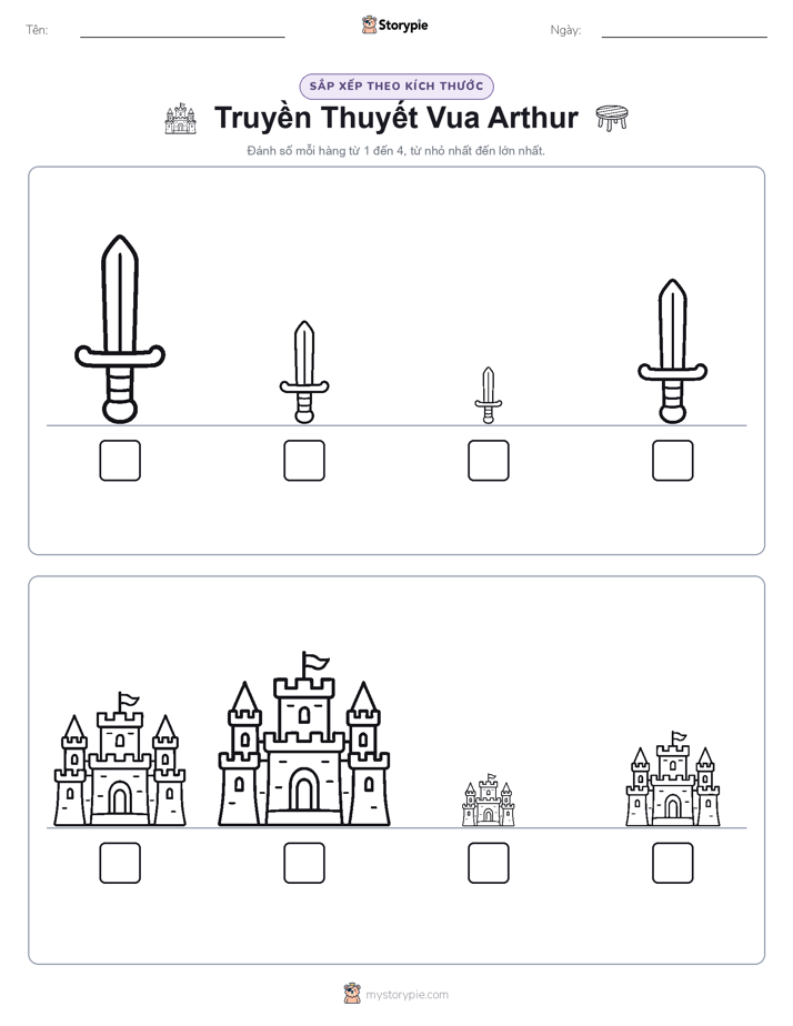 Thứ Tự Kích Thước