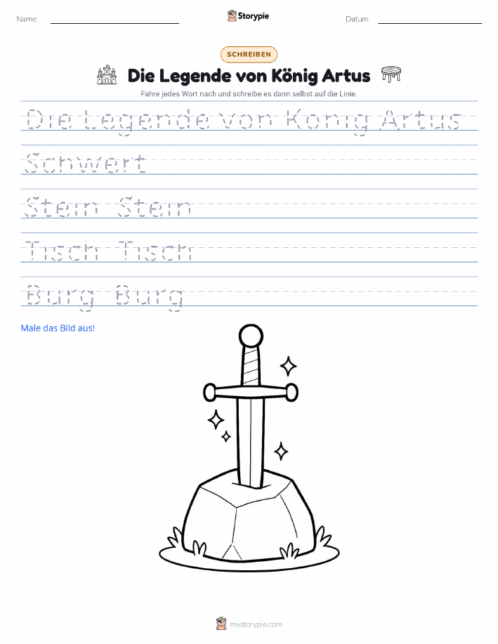 Schreibübung
