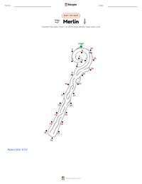 Merlin printable worksheet preview