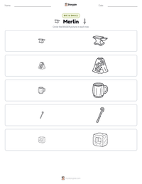 Merlin printable worksheet preview