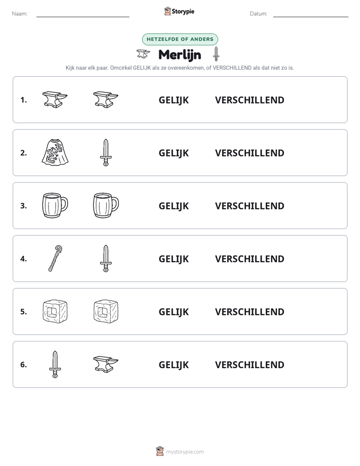 Zelfde of Verschillend