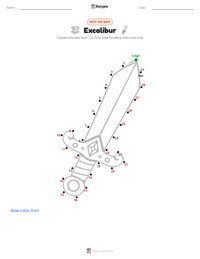 Excalibur printable worksheet preview