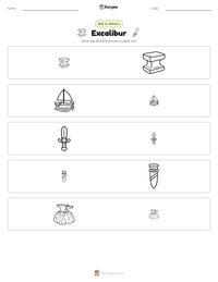 Excalibur printable worksheet preview