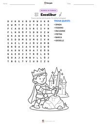 Anteprima della scheda stampabile di Excalibur
