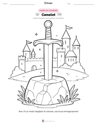Anteprima della scheda stampabile di Camelot