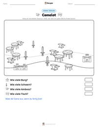 Camelot druckbare Arbeitsblatt Vorschau