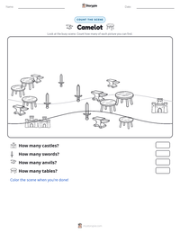 Camelot printable worksheet preview