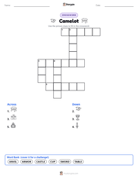 Camelot printable worksheet preview