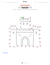 Camelot yazdırılabilir çalışma sayfası önizlemesi