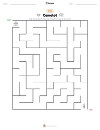 Camelot printable worksheet preview