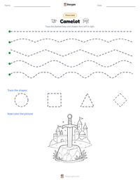 Camelot printable worksheet preview