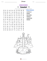 Anteprima della scheda stampabile di Camelot
