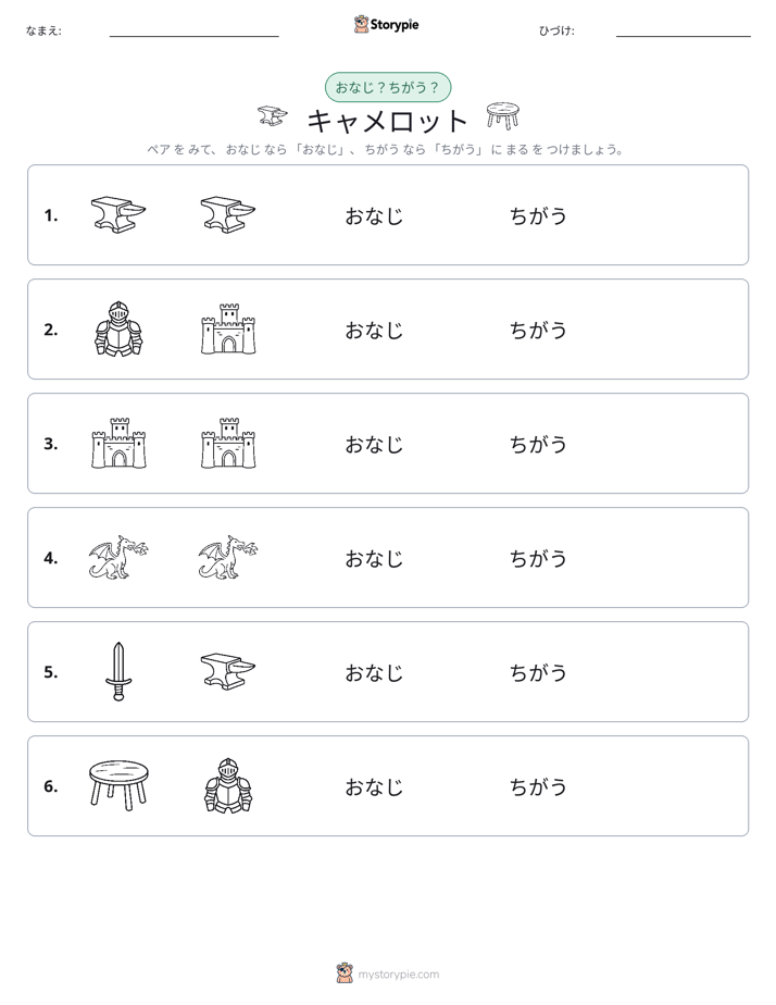 同じか違うか