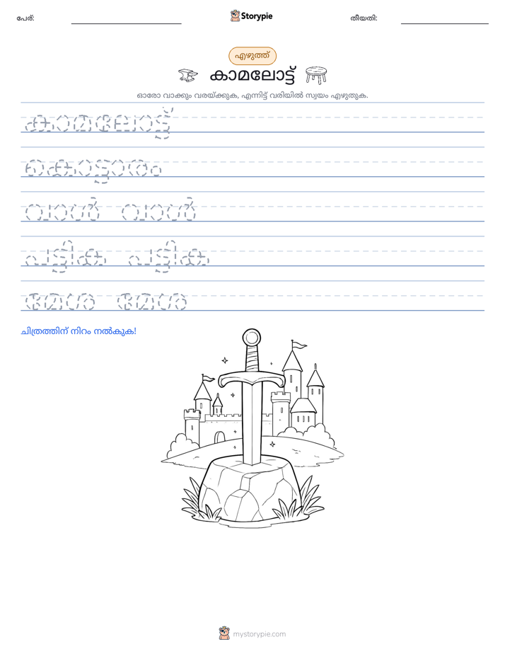 എഴുത്ത് പരിശീലനം