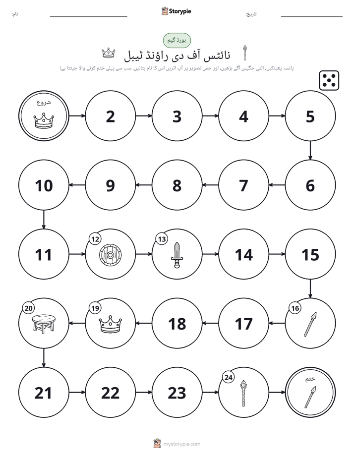 رول اور منتقل کریں کھیل