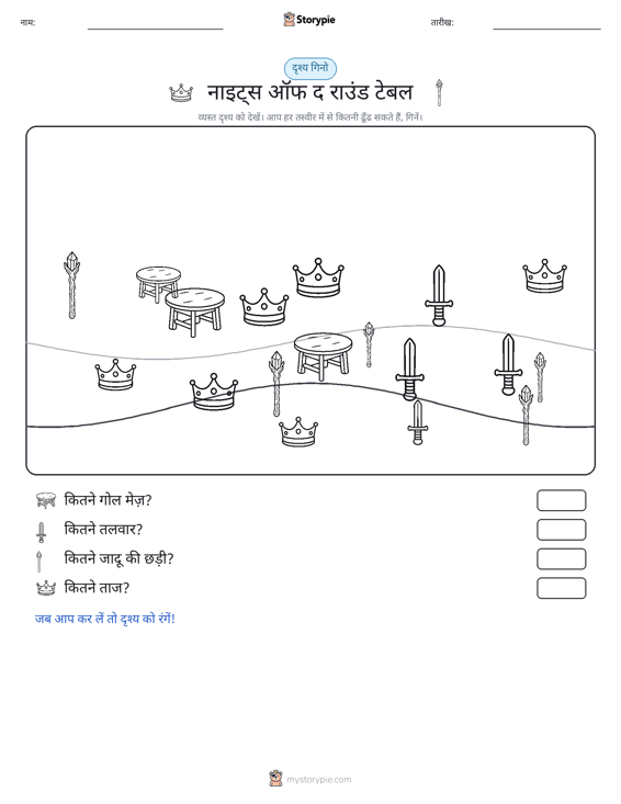 गिनती दृश्य