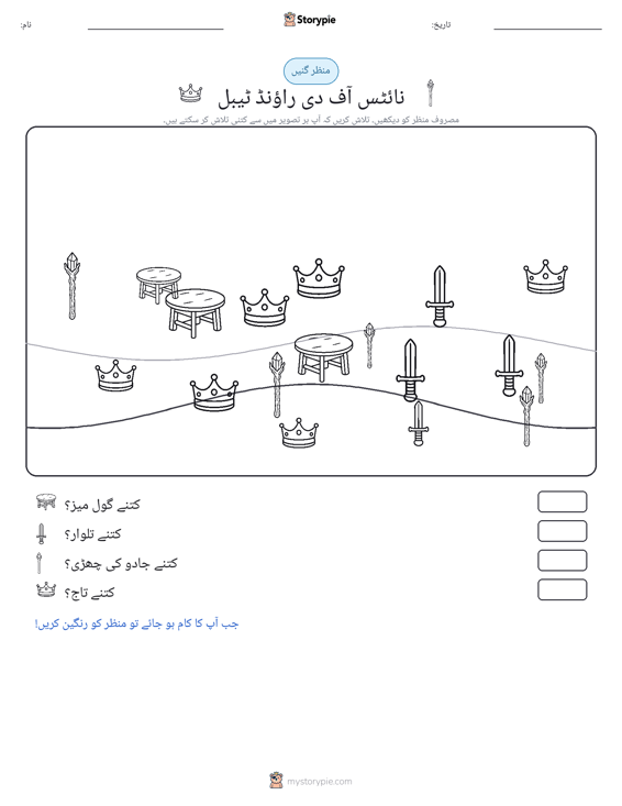 گنتی کا منظر