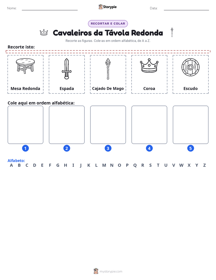 Recortar & Colar Alfabeto