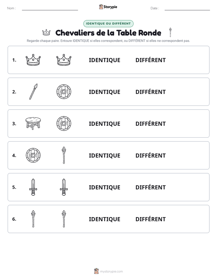 Identique ou Différent