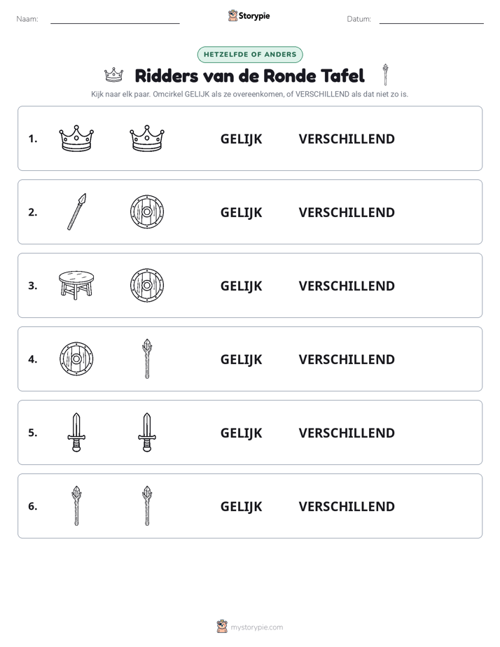 Zelfde of Verschillend