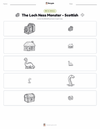 The Loch Ness Monster - Scottish printable worksheet preview