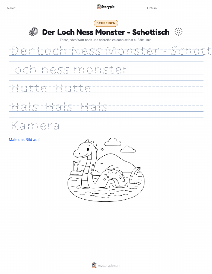 Schreibübung
